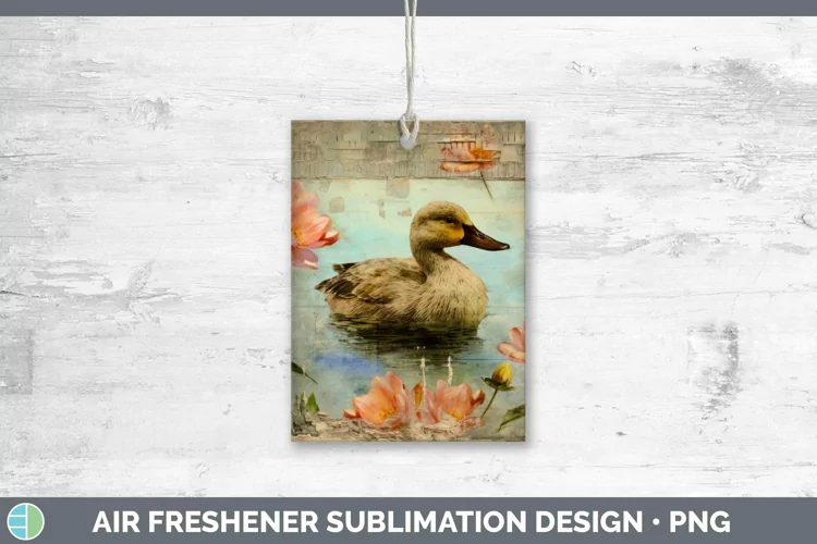 Vintage Farm Duck Air Freshener Sublimation Car Freshener De