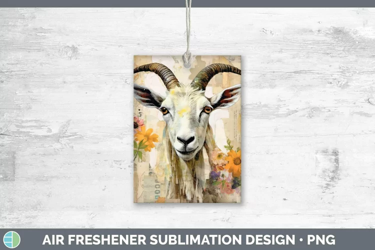 Vintage Farm Goat Air Freshener Sublimation Car Freshener De