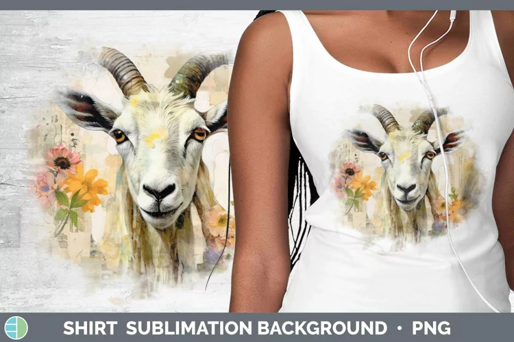 Vintage Farm Goat Shirt Sublimation Sublimation Background D
