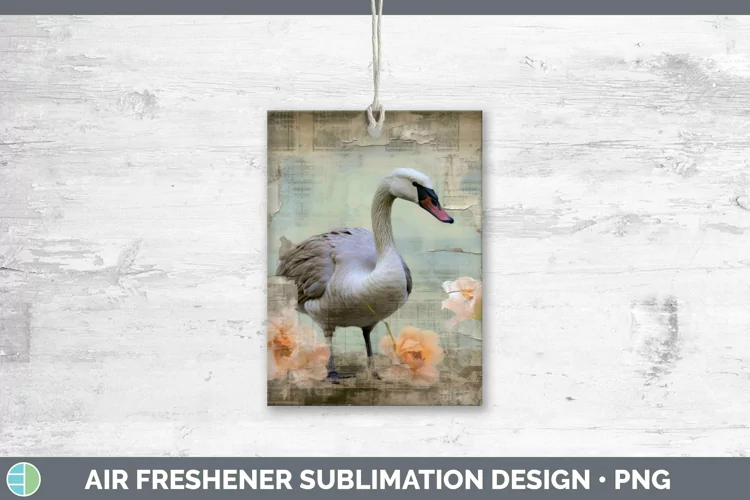 Vintage Farm Goose Air Freshener Sublimation Car Freshener D