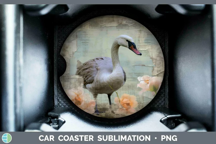 Vintage Farm Goose Car Coaster Sublimation Coaster Designs