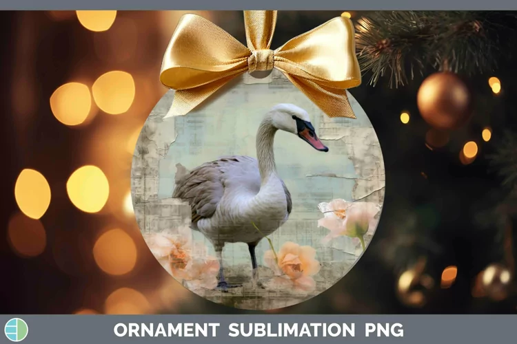 Vintage Farm Goose Ornament Sublimation Bauble Designs