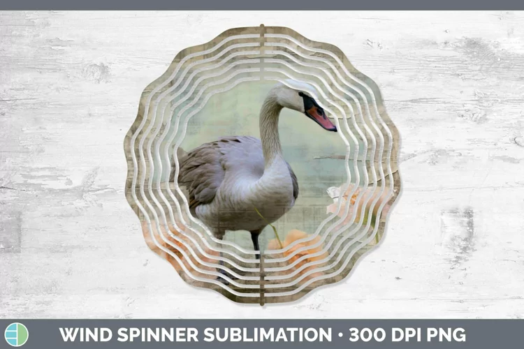 Vintage Farm Goose Wind Spinner Sublimation Spinner Designs