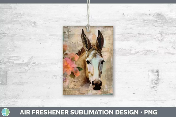 Vintage Farm Mule Air Freshener Sublimation Car Freshener De