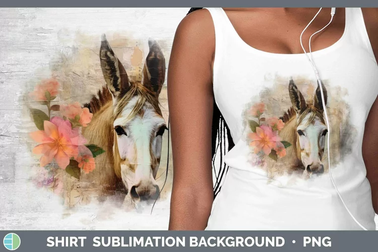 Vintage Farm Mule Shirt Sublimation Sublimation Background D