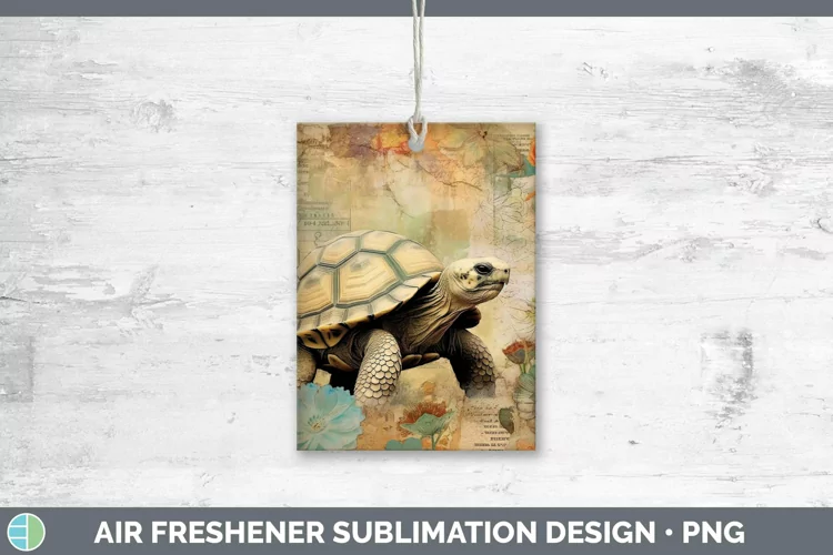 Vintage Farm Tortoise Air Freshener Sublimation Car Freshene