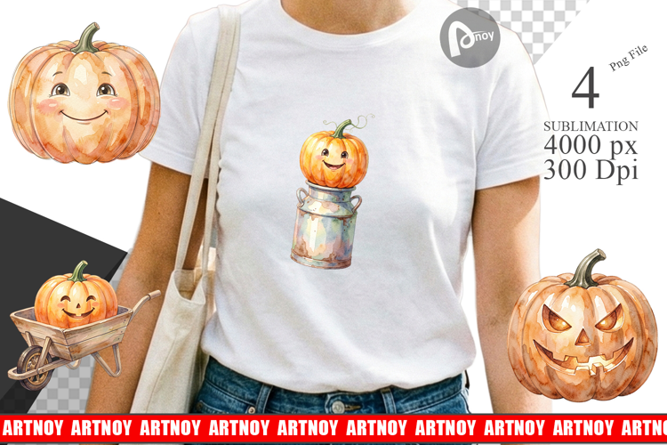 Vintage Farmhouse Pumpkin Sublimation