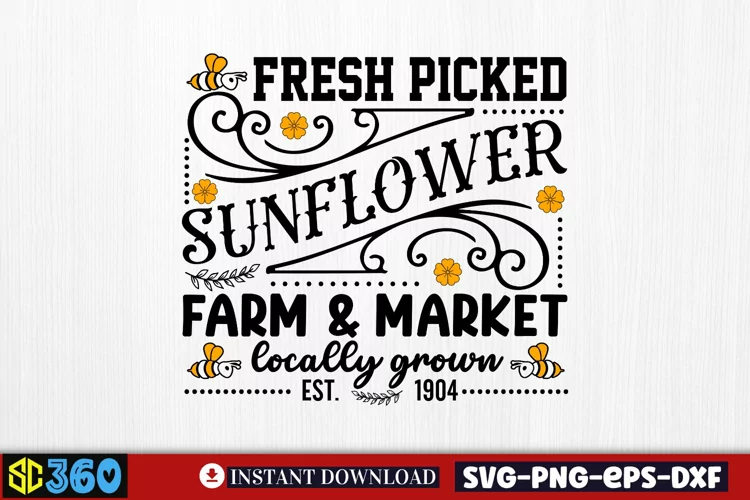 Fresh picked sunflower farm & market locally grown est. 1904