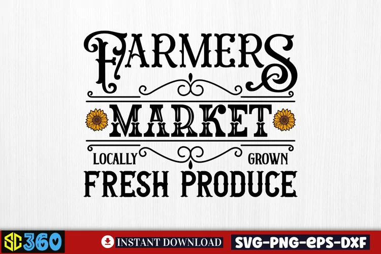 Farmers market locally grown fresh produce SVG, Vintage Farm