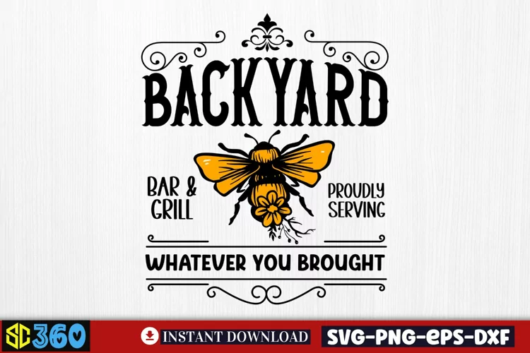 Backyard bar & grill proudly serving whatever you brought