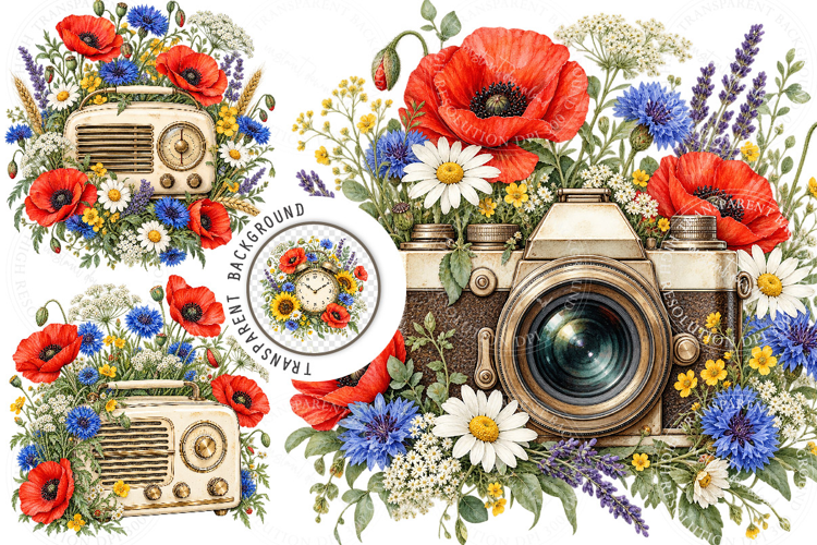 Vintage Floral PNG, Vintage Floral