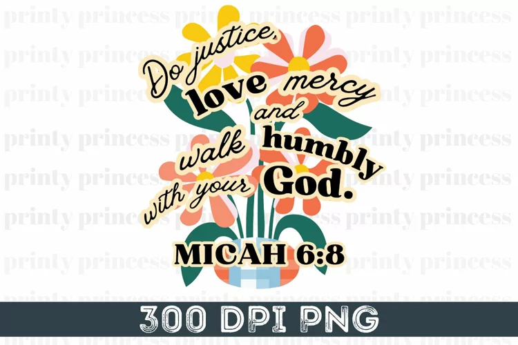 Bible Quote png, Christian Floral Sublimation PNG file