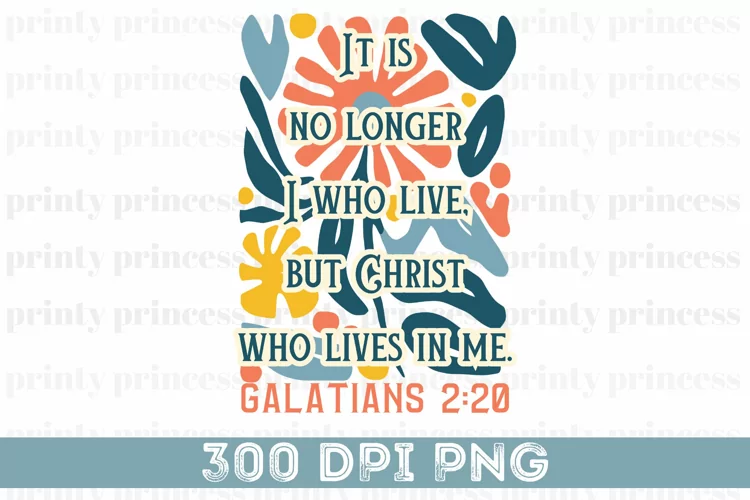 Bible Verse png, Christian Floral Sublimation PNG file