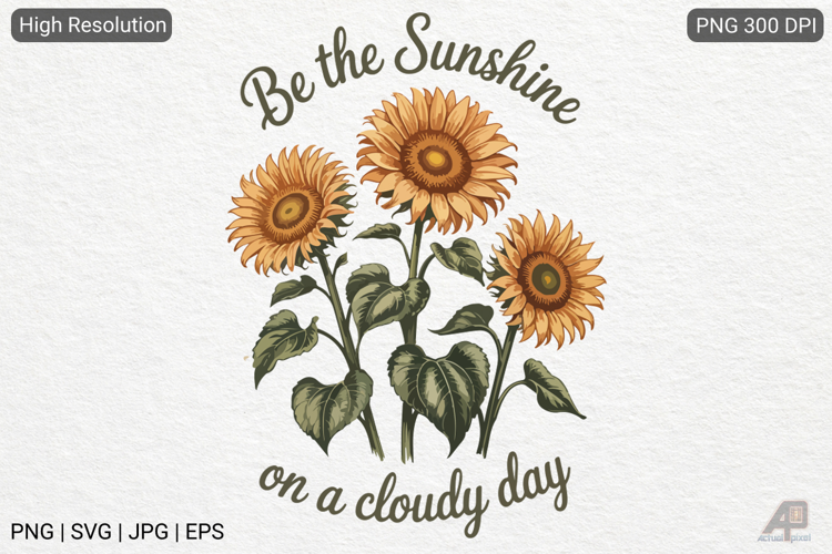 Boho Retro Flowers Inspirational Quotes