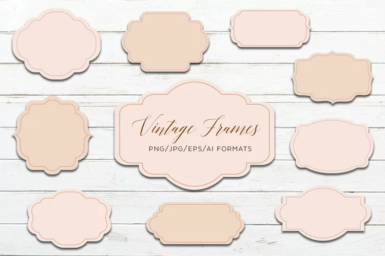 Vintage Frames Vector Clipart