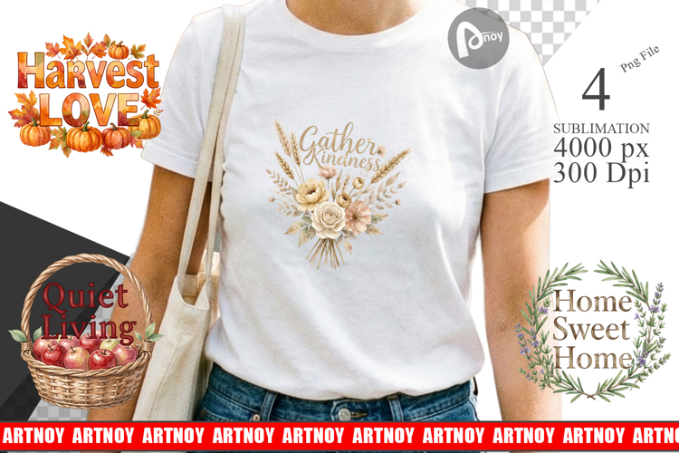 Vintage Garden Quote Sublimation