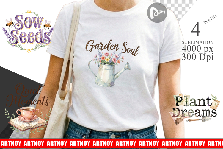 Vintage Garden Quote Sublimation