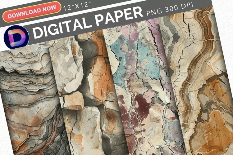 Vintage Geological Digital Paper