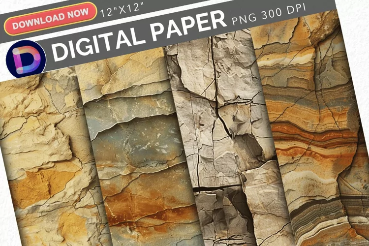 Vintage Geological Digital Paper