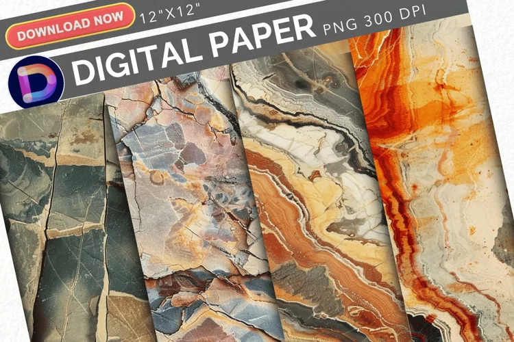 Vintage Geological Digital Paper