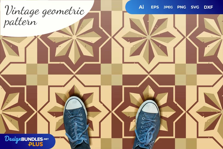 Vintage Geometric Pattern Background