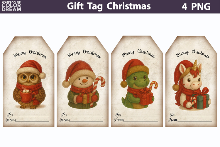 Gift Tag Clipart Image 6