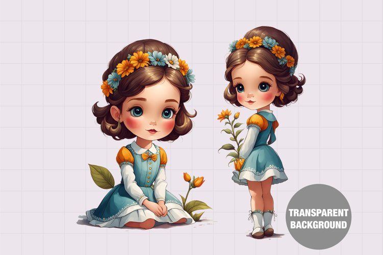 Baby Girl Clipart Image 8