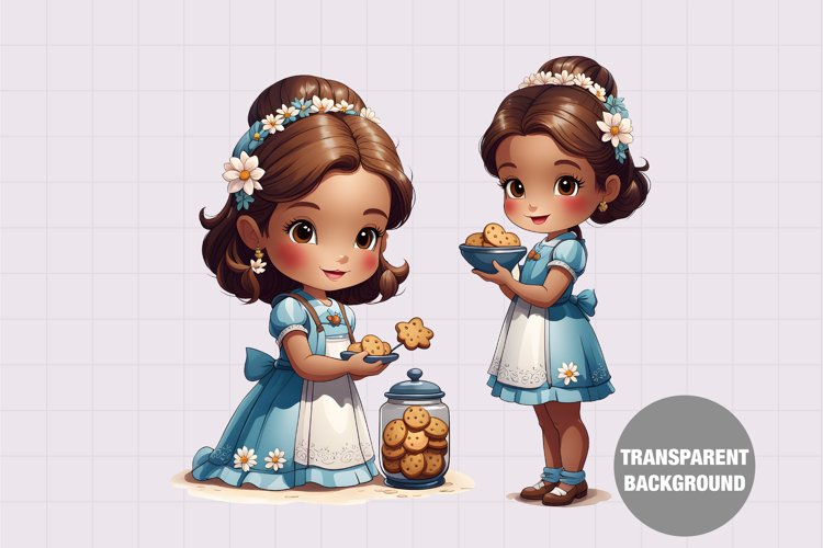 Baby Girl Clipart Image 4