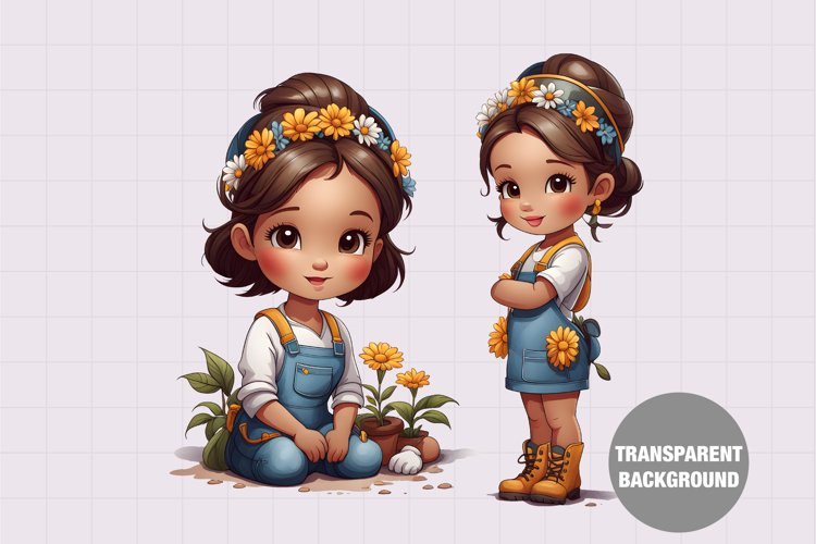 Baby Girl Clipart Image 3