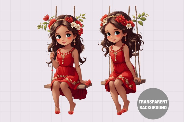 Baby Girl Clipart Image 9