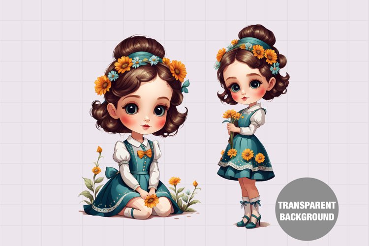 Baby Girl Clipart Image 7