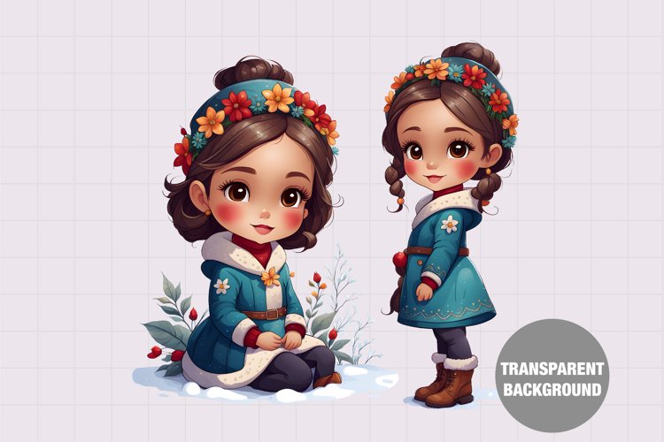 Baby Girl Clipart Image 3