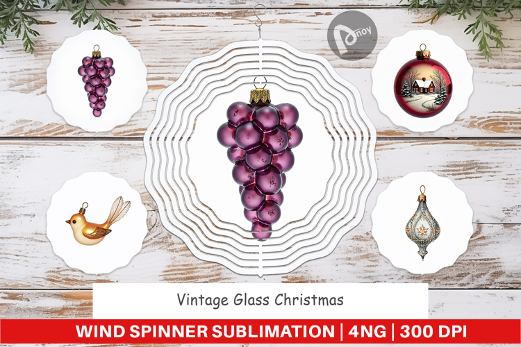 Glass Ornaments Wind Spinner