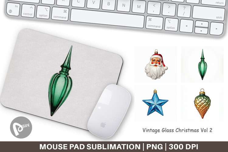 Glass Ornaments Mouse Pad