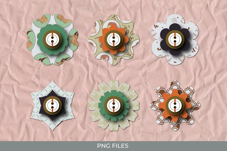 Vintage Goat Seamless Pattern Buttons