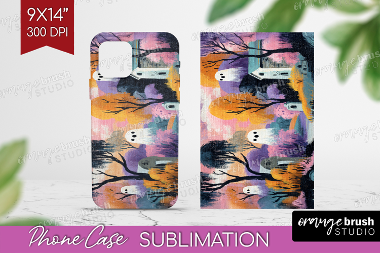 Retro Halloween Phone Case PNG - Vintage Case PNG