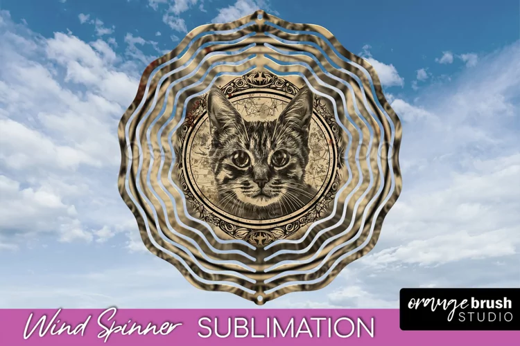Vintage Halloween Wind Spinner Sublimation - Spooky PNG