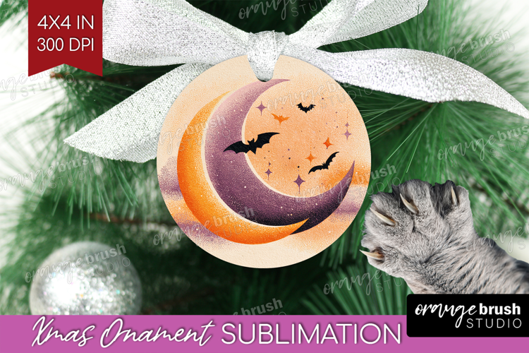 Retro Halloween Ornament PNG - Vintage PNG Sublimation
