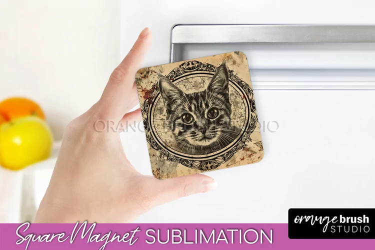Vintage Halloween Magnet Sublimation Spooky Halloween Magnet