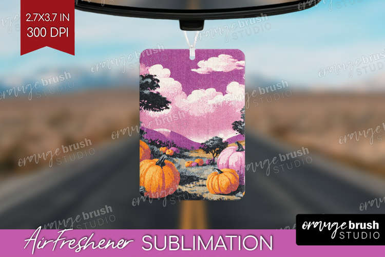 Retro Halloween Air Freshener PNG - Vintage PNG Sublimation
