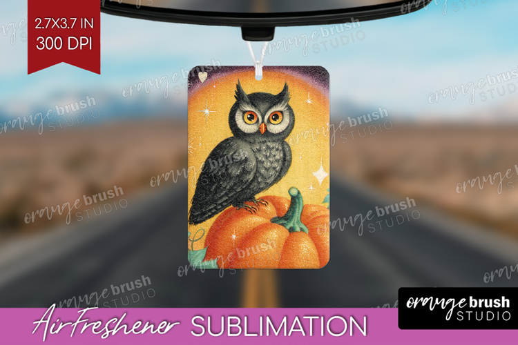 Retro Halloween Air Freshener PNG - Vintage PNG Sublimation