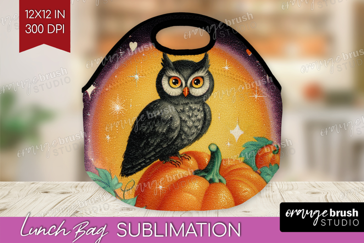 Retro Halloween Lunch Bag - Vintage Lunch Bug PNG