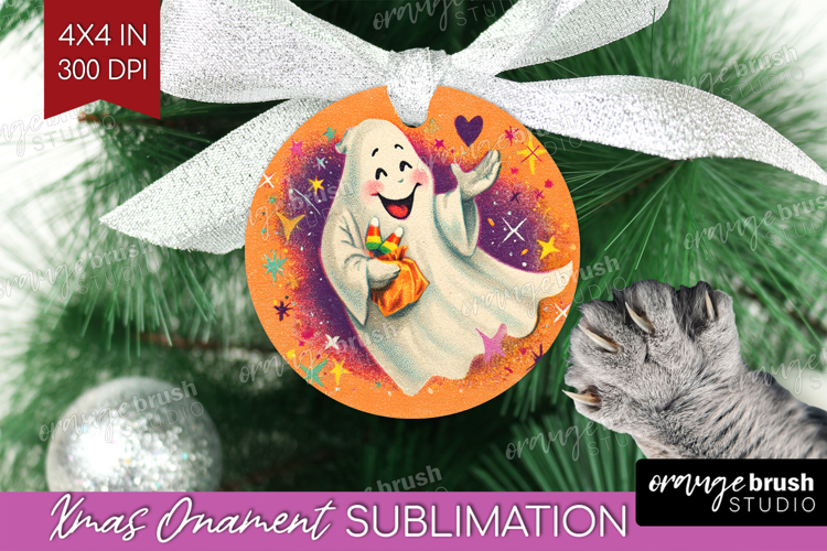 Retro Halloween Ornament PNG - Vintage PNG Sublimation