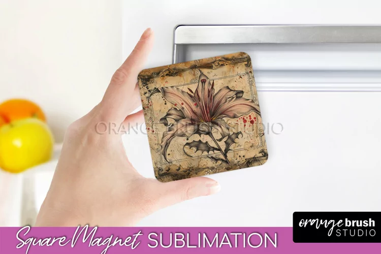 Vintage Halloween Magnet Sublimation Spooky Halloween Magnet
