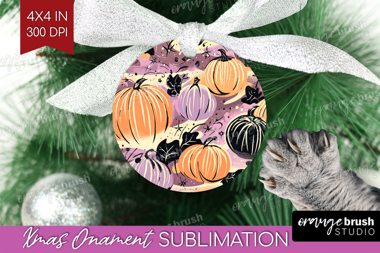 Retro Halloween Ornament PNG - Vintage PNG Sublimation