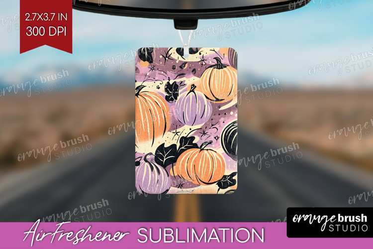 Retro Halloween Air Freshener PNG - Vintage PNG Sublimation