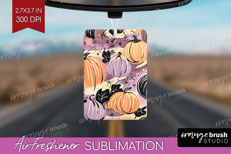 Retro Halloween Air Freshener PNG - Vintage PNG Sublimation