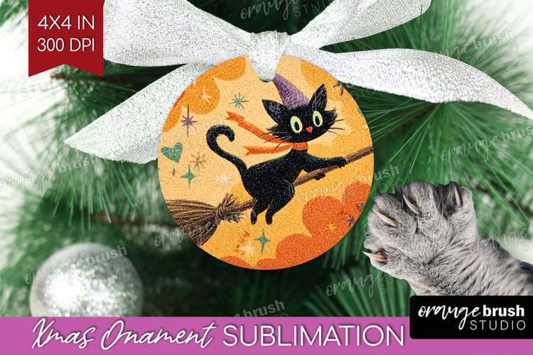Retro Halloween Ornament PNG - Vintage PNG Sublimation