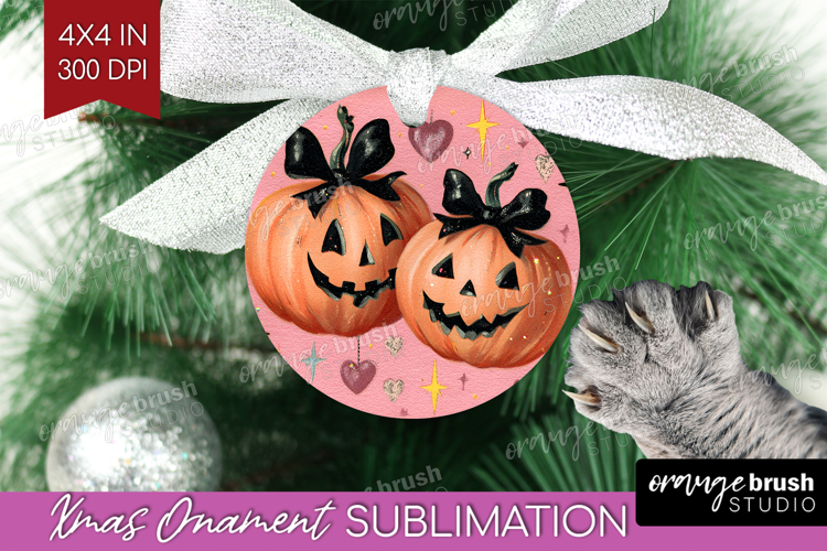 Retro Halloween Ornament PNG - Vintage PNG Sublimation