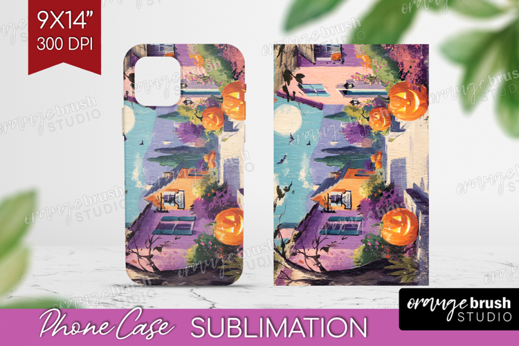Retro Halloween Phone Case PNG - Vintage Case PNG